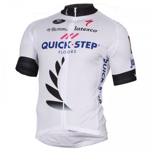 Quick Step Floors 2017 Weiß Radtrikot Kurzarm