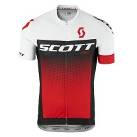 2017 Scott Rc Weiß Schwarz Rot Radtrikot Kurzarm