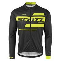 2017 Scott Rc Schwarz-Gelb Radtrikot Langarm