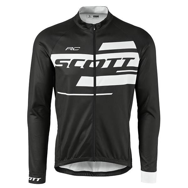 2017 Scott Rc Schwarz-Weiß Radtrikot Langarm