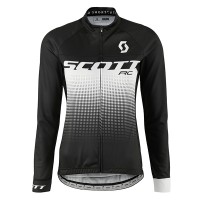 2017 Scott Rc Damen Schwarz Weiß Radtrikot Langarm