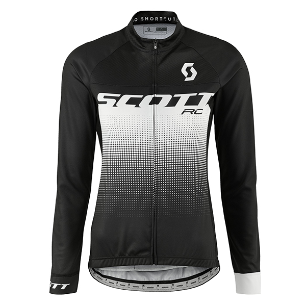 2017 Scott Rc Damen Schwarz Weiß Radtrikot Langarm