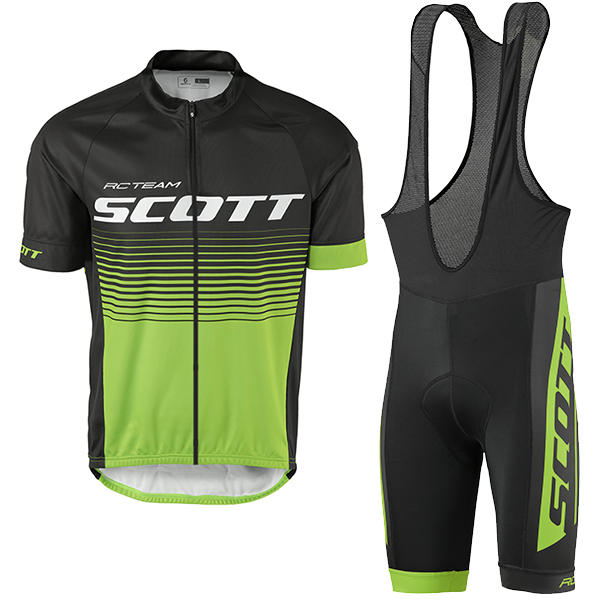 2017 Scott Rc Schwarz Grün Fahrradbekleidung Satz Radtrikot Kurzarm+Kurz Trägerhose 2017 Scott Rc Schwarz Grün Fahrradbekleidung Satz Radtrikot Kurzarm+Kurz Trägerhose