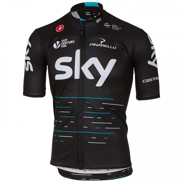 2017 Sky Pro Radtrikot Kurzarm Schwarz