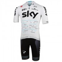 Sky Team Tour De France Set 2017 Fahrradbekleidung Satz Radtrikot Kurzarm+Kurz Radhose