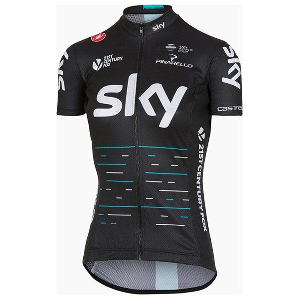 Sky Pro Damen 2017 Schwarz Radtrikot Kurzarm