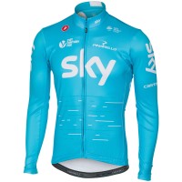 Sky Pro 2017 Radtrikot Langarm Blau