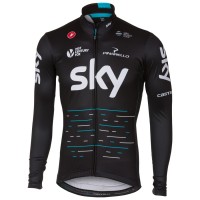 Sky Pro 2017 Radtrikot Langarm Schwarz