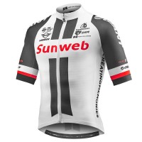 2017 Sunweb Pro Radtrikot Kurzarm Weiß