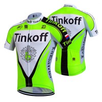 2017 Tinkoff Grün Radtrikot Kurzarm