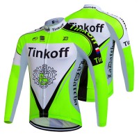 2017 Tinkoff Grün Radtrikot Langarm