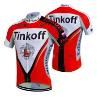 2017 Tinkoff Rot Radtrikot Kurzarm