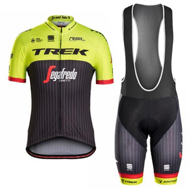 Trek Segafredo 2017 Fahrradbekleidung Satz Radtrikot Kurzarm+Kurz Trägerhose Gelb Trek Segafredo 2017 Fahrradbekleidung Satz Radtrikot Kurzarm+Kurz Trägerhose Gelb