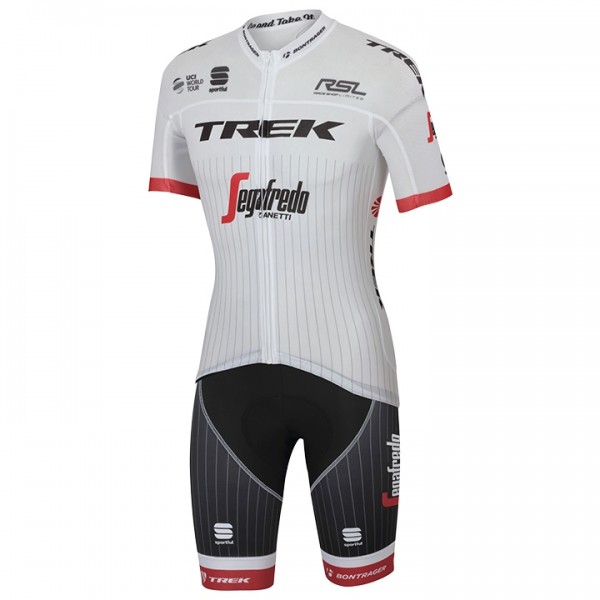 TREK-SEGAFREDO TDF Pro Race 2017 Fahrradbekleidung Satz Radtrikot Kurzarm+Kurz Radhose TREK-SEGAFREDO TDF Pro Race 2017 Fahrradbekleidung Satz Radtrikot Kurzarm+Kurz Radhose