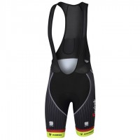 Trek Segafredo Pro 2017 Gelb Kurz Trägerhose Schwarz