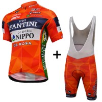 2017 Vini Fantini Nippo Race Fahrradbekleidung Satz Radtrikot Kurzarm+Kurz Trägerhose